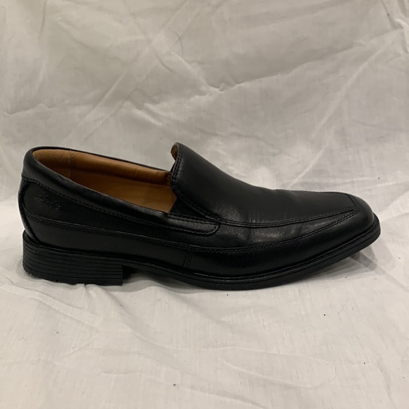 Clarks Ortholite Black Leather Loafer - Picture 5 of 8